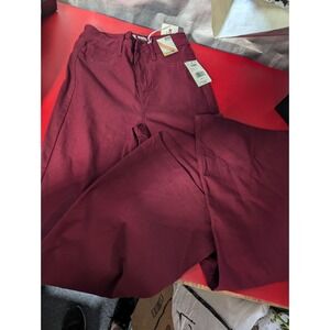 YMI Juniors M‎ Riley flare Jeans burgundy medium rise stretchy NEW with tags